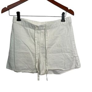 Lole off White Drawstring mini Shorts size medium